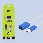 Wholesale Type C USB to OTG USB Data / Charge and Sync Cable Adapter 6 inch (Blue)
